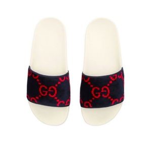 Gucci velvet slides